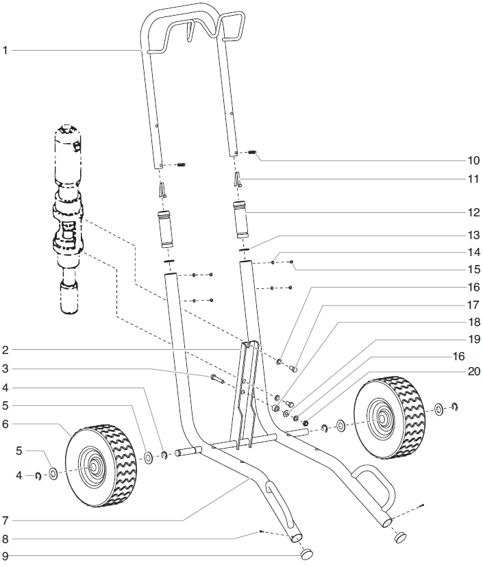 PowrTwin 4900GH Cart Assembly